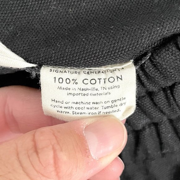 Elizabeth Suzann Black Clyde Work Pant in Upcycled Cotton Canvas Women’s 4 Tall - Picture 10 of 11